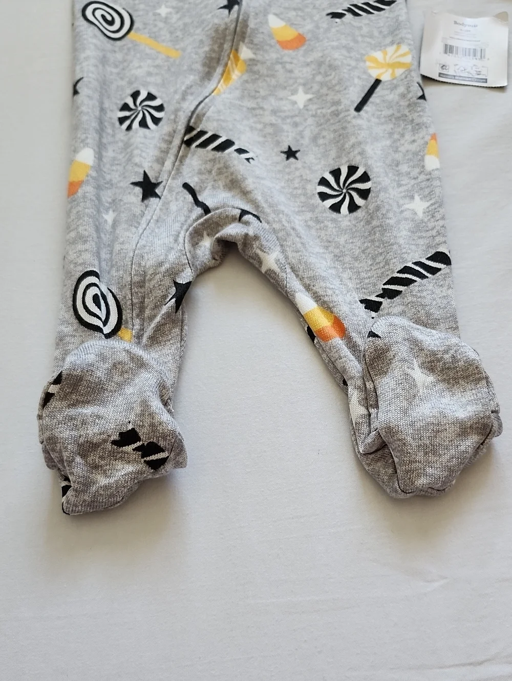 NWT Way To Celebrate Baby Halloween Candy Footed Sleeper 0-3M